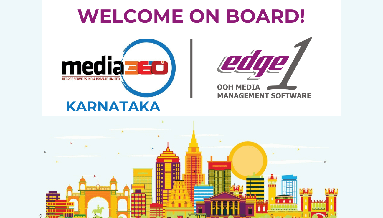 Media 360 degree bangalore selects Edge1 outdoor advertising crm platform free download