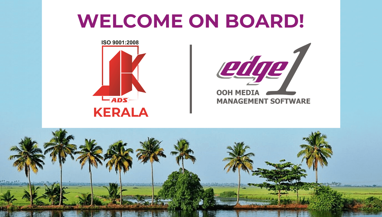 JK Ads Kerala selects Edge1 Outdoor media management software