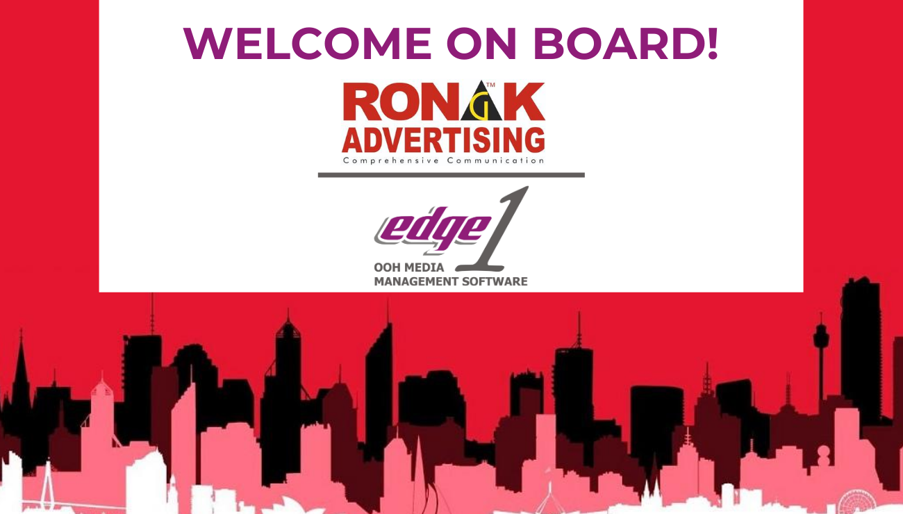 Ronak Advertising selects Edge1 Outdoor Advertising Software